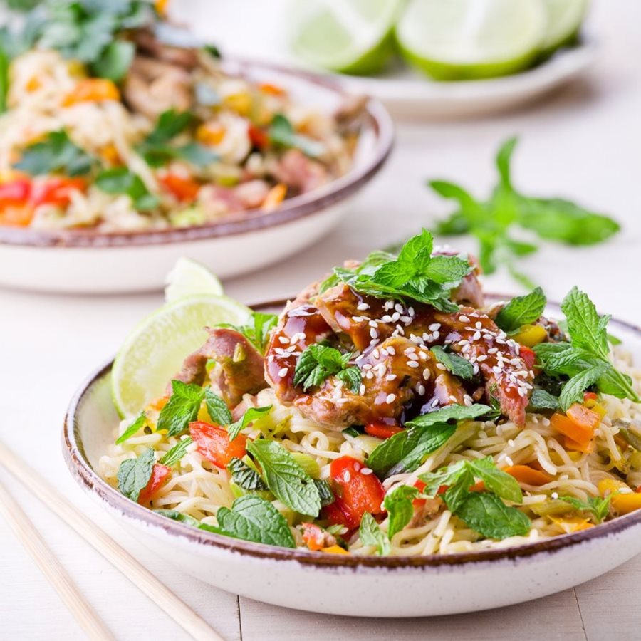 The most delicious Thai beef noodle salad you’ll ever have